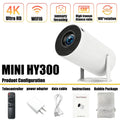 2026 New HY300 Projector with WiFi6 & BT5.0, Portable Beamer 1080P/4K Support Auto Keystone Smart Android Proyector ﻿